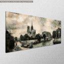 Canvas print Notre Dame de Paris, panoramic, side