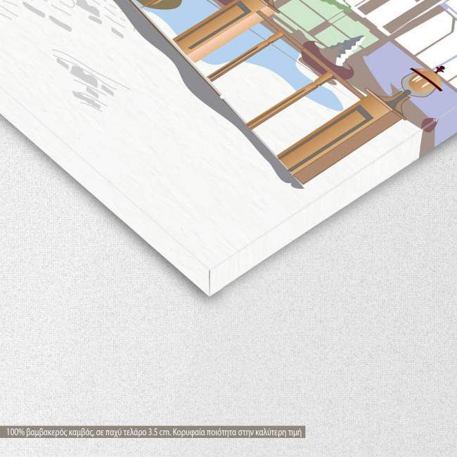 Canvas print Girl with a violin, detail