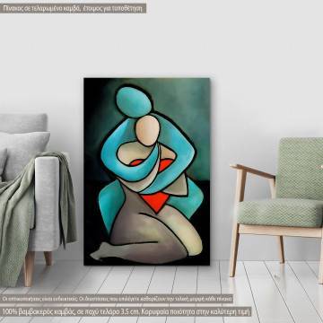 Canvas print Abstract lovers Framed canvas View 1 2