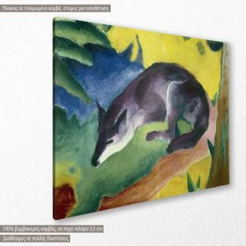 Canvas print Tower of blue horses (sketch), Marc Franz 2