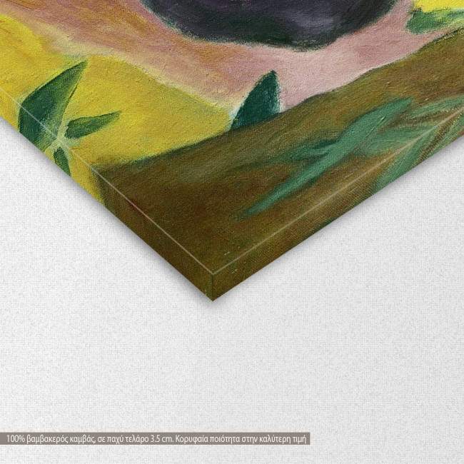 Canvas print Tower of blue horses (sketch), Marc Franz, detail