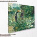 Canvas print Picking flowers, Renoir, side