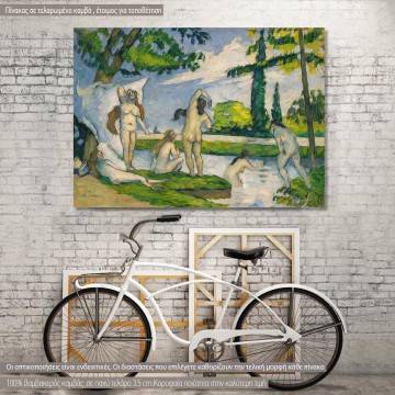 Canvas print Bathers, Cezanne P.
