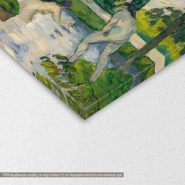 Canvas print Bathers, Cezanne P., detail