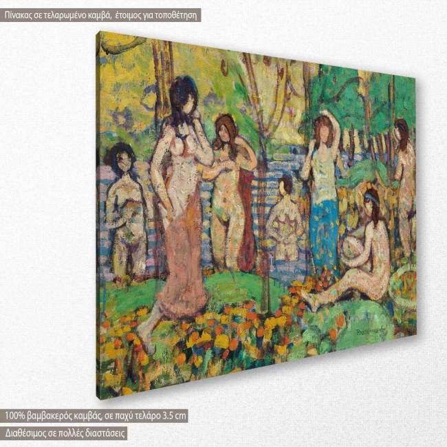 Canvas print Beach No. III, Prendergast M. B., side