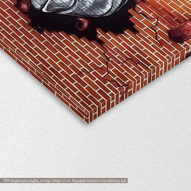 Canvas print Break the walls, detail