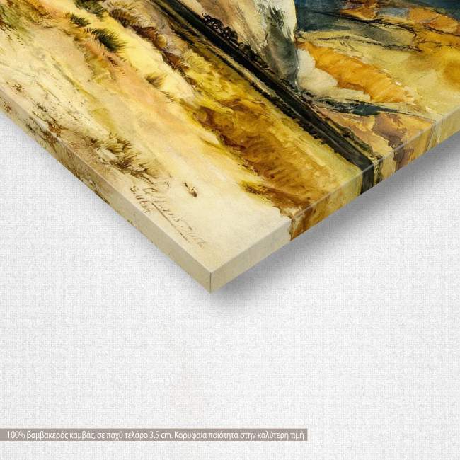 Canvas print Colburn's Butte, South Utah, Moran T., detail