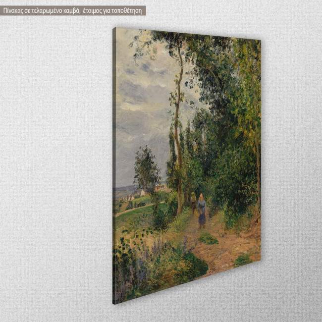 Canvas print Côte des Grouettes, Pissarro C, side