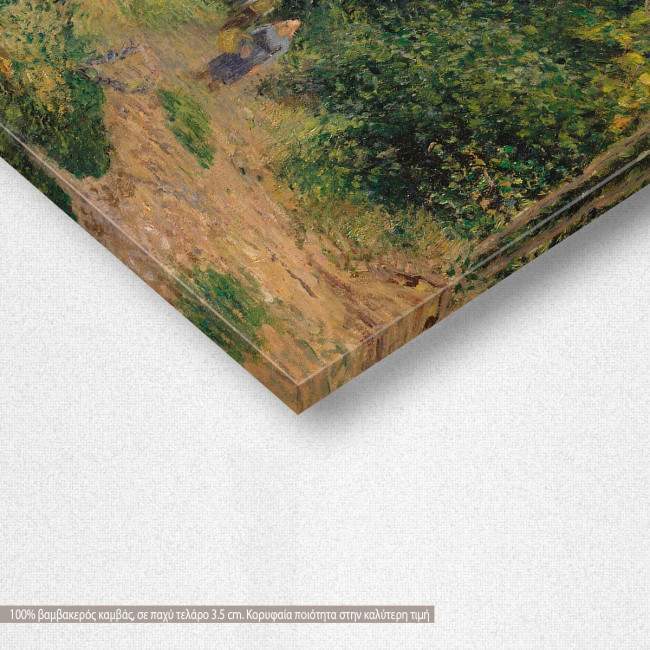 Πίνακας ζωγραφικής Côte des Grouettes, Pissarro C, αντίγραφο σε καμβά, λεπτομέρεια