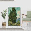 Canvas print Cypresses, van Gogh Vincent