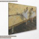 Canvas print Dancers practicing at the barre, Degas E., side