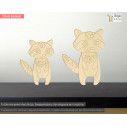 Wooden decorative figure Racoon