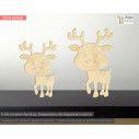 Wooden Deer  decorative figure 