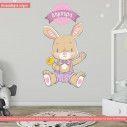 Kids wall stickers  Cute little bunny