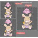Kids wall stickers  Cute little bunny