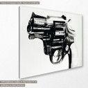 Canvas print Double revolver gun, side