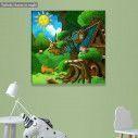 Kids canvas print A day at forest