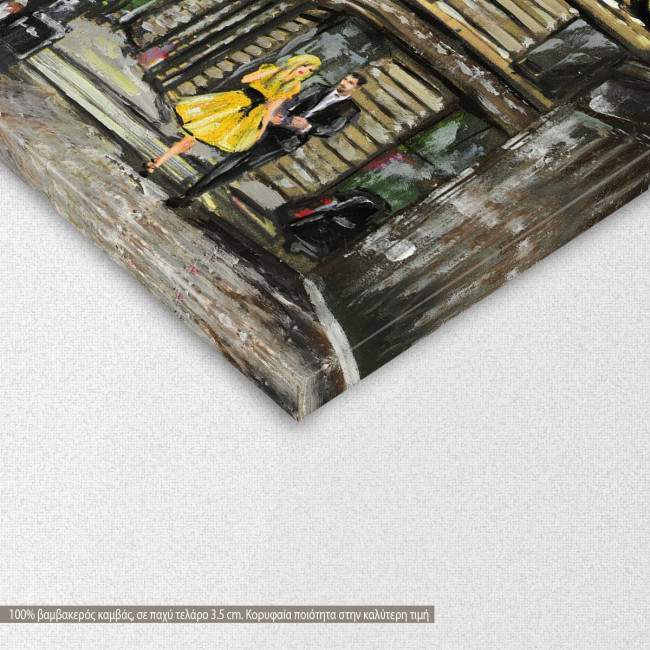 Canvas printNew York, Street view of New York II,  3 panels, detail