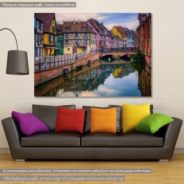 Canvas print Canal city