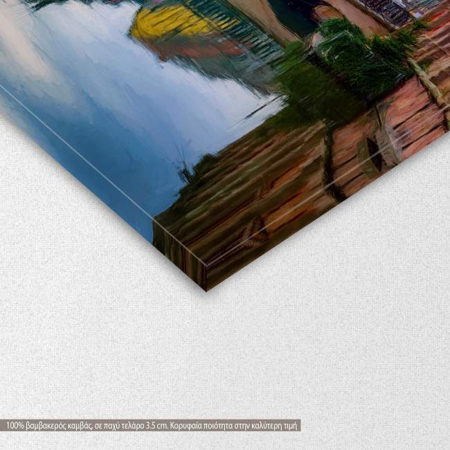 Canvas print Canal city, detail