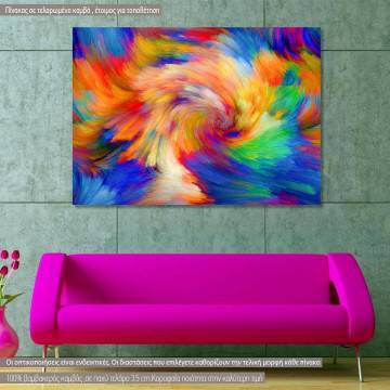 Πίνακας σε καμβά Color swirl