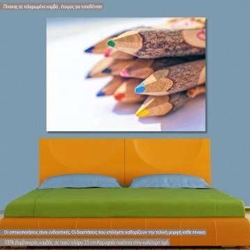 Canvas print Colored pencils