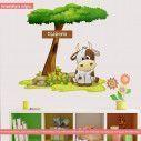Kids wall stickers Cow at tree