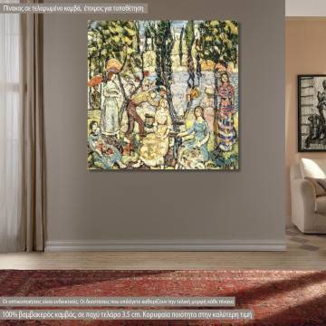 Canvas print Group of figures, Prendergast M. B.