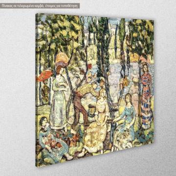 Canvas print Group of figures, Prendergast M. B. 2