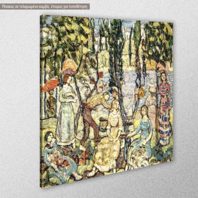 Canvas print Group of figures, Prendergast M. B., side