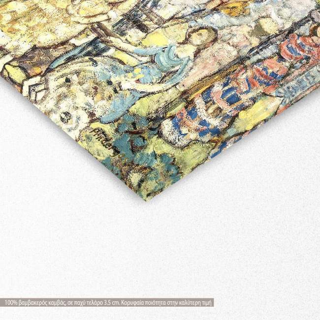 Canvas print Group of figures, Prendergast M. B., detail