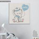 Kids canvas print Elephant Sailor