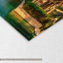 Canvas print Cityscape with beautiful park in Dubai, detail