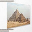 Canvas print  Great Egyptian pyramids in Giza, side