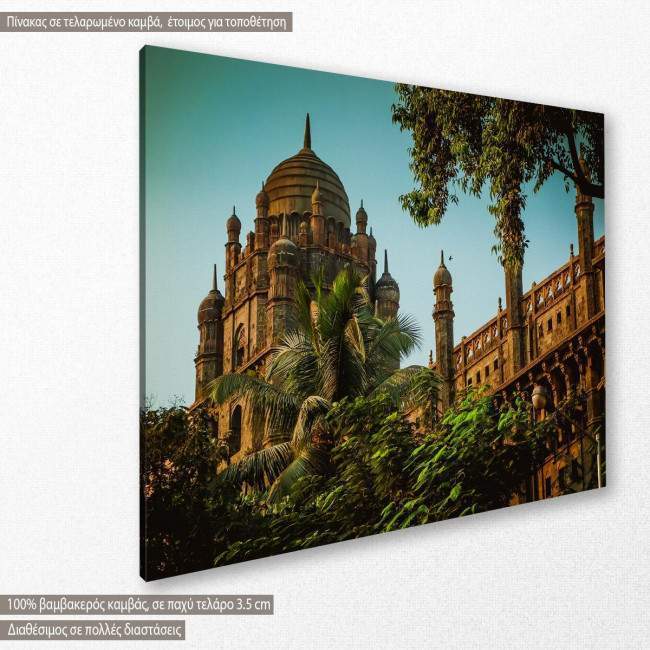 Canvas print Mumbai temple, side