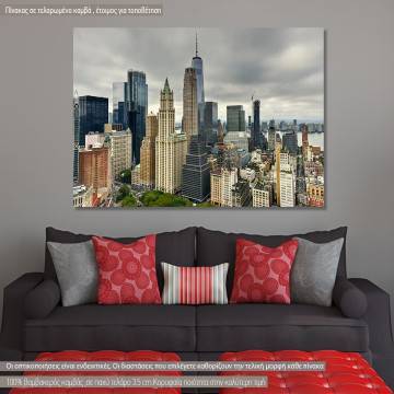Canvas print  New York City Downtown Skyline
