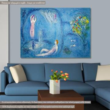 Canvas print Daphnis and Chloe, Chagall M.