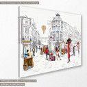 Canvas print Street fare, side