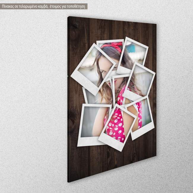 Picture collage με δική σας φωτογραφία, κάθετος, κοντινό