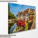Canvas print Old town of Colmar, France, side
