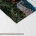 Canvas print Great wall, Sunrise at the Great Wall of China, detail