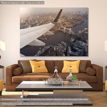 Canvas print London, Aerial view of London