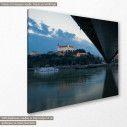 Canvas print View of Bratislava castle and old town, side