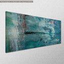 Canvas print Blue abstract, panoramic, side