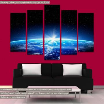 Canvas print Earthfive panels