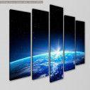 Canvas print Earthfive panels, side