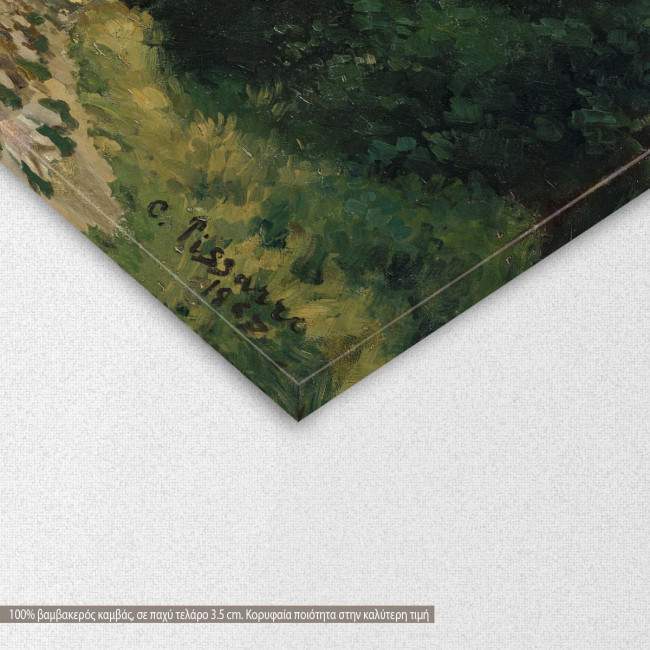 Canvas print Jalais Hill, Pontoise, Pissarro C, detail