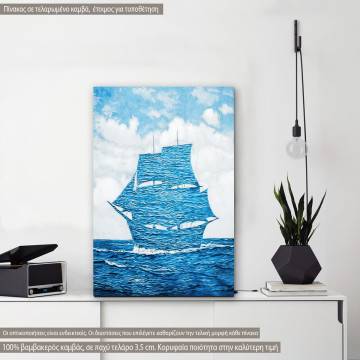 Πίνακας ζωγραφικής Le seducteur reart (original R. Magritte), αντίγραφο σε καμβά