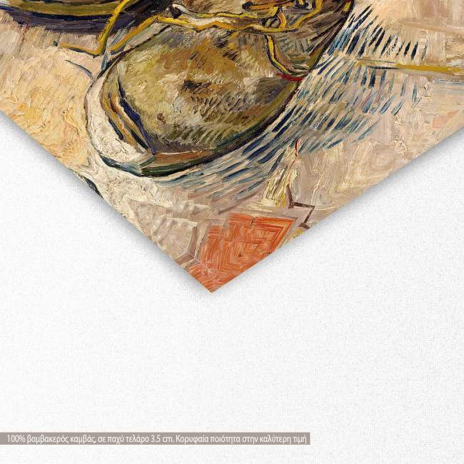 Πίνακας ζωγραφικής Shoes, van Gogh Vincent, αντίγραφο σε καμβά, λεπτομέρεια