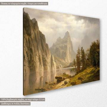 Πίνακας ζωγραφικής Merced river, Yosemite valley, Bierstadt A., αντίγραφο σε καμβά 2